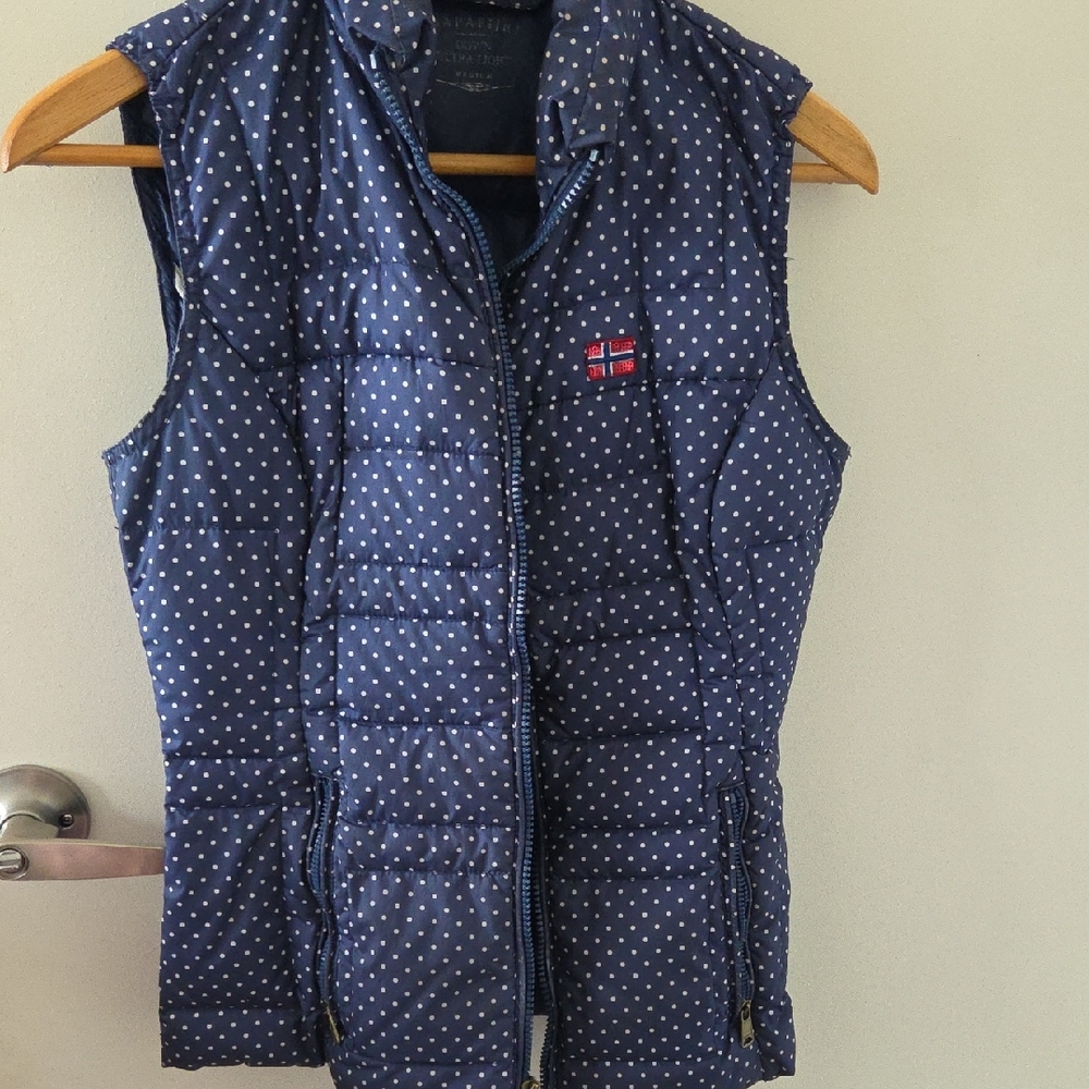 Napapijri Blue Polka Dot Vest